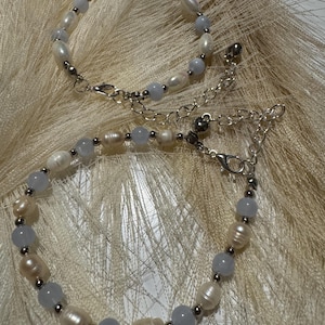 gemstone/freshwater pearl bracelet