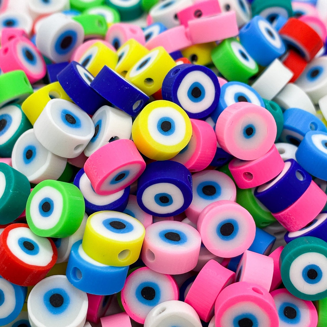 10mm Evil Eye Clay Beads Clay Beads DIY Projects DIY Etsy