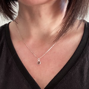 Maya, filigree link chain, necklace, silver, 925 silver, silver necklace, grunge chain, punk style, black stone pendant boho