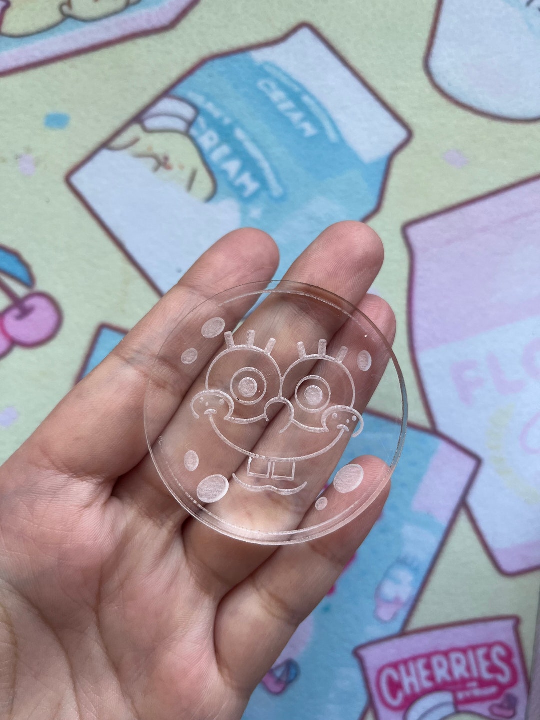 Sponge Square Bob Popsocket Mold Etsy