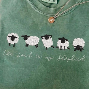 The Lord is My Shepherd Machine Embroidery Design 7 sizes (4&quot;-10&quot;) Instant Download - Digital Machine Embroidery Pattern