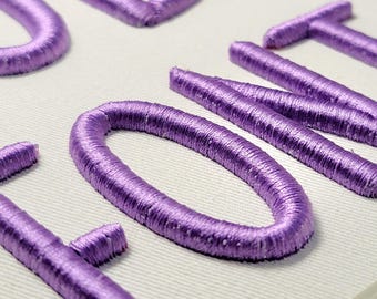 Bubble Font 3D Puff for Machine Embroidery 5 sizes (1-4in) + BX format