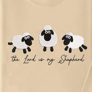 The Lord is My Shepherd Machine Embroidery Design, Psalm Embroidery, Сhristian Embroidery Design