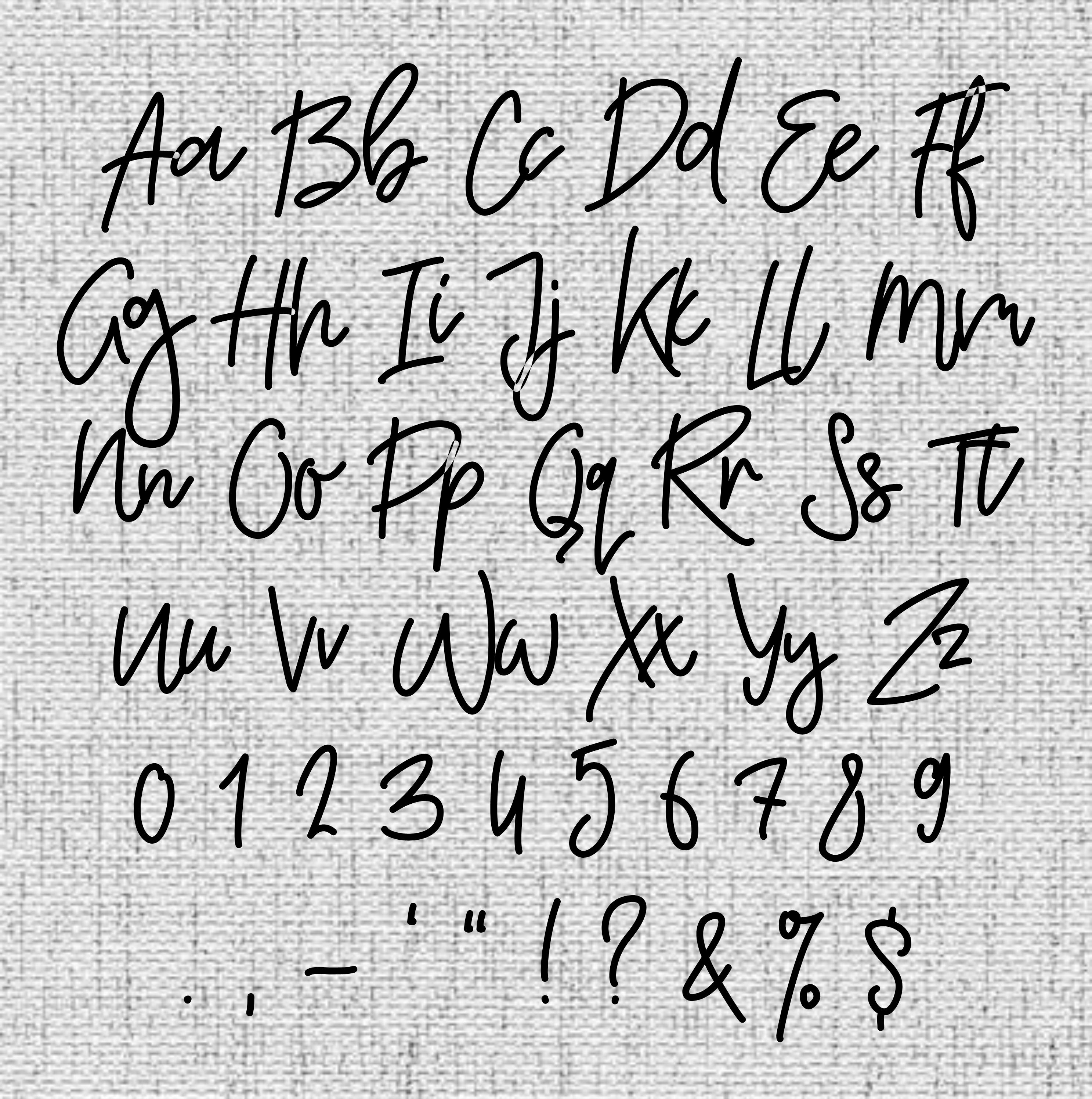 Puff Carre Script 3D Puff FONT for Machine Embroidery 6 Sizes (2-5in) + BX Format ...