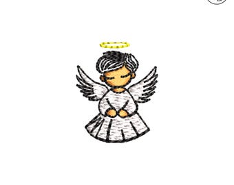 Angel Mini Machine Embroidery, Christian embroidery, Christmas Easter embroidery design