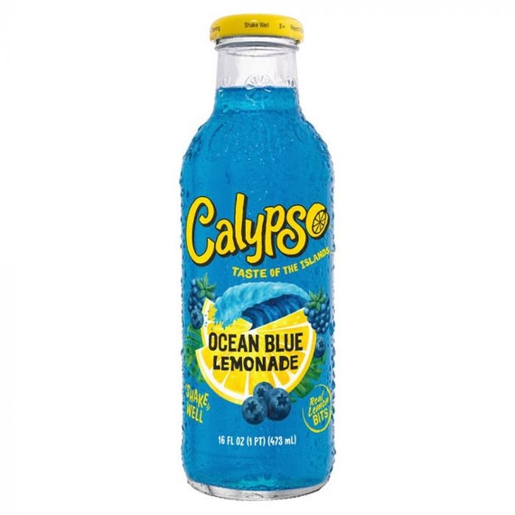 Calypso Ocean Blue Lemonade Bottles 473ml Etsy