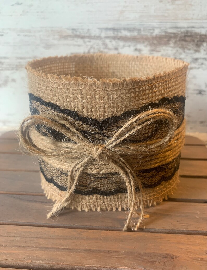 Wedding Centerpieces Burlap Mason Jar Sleeves Rustic Etsy