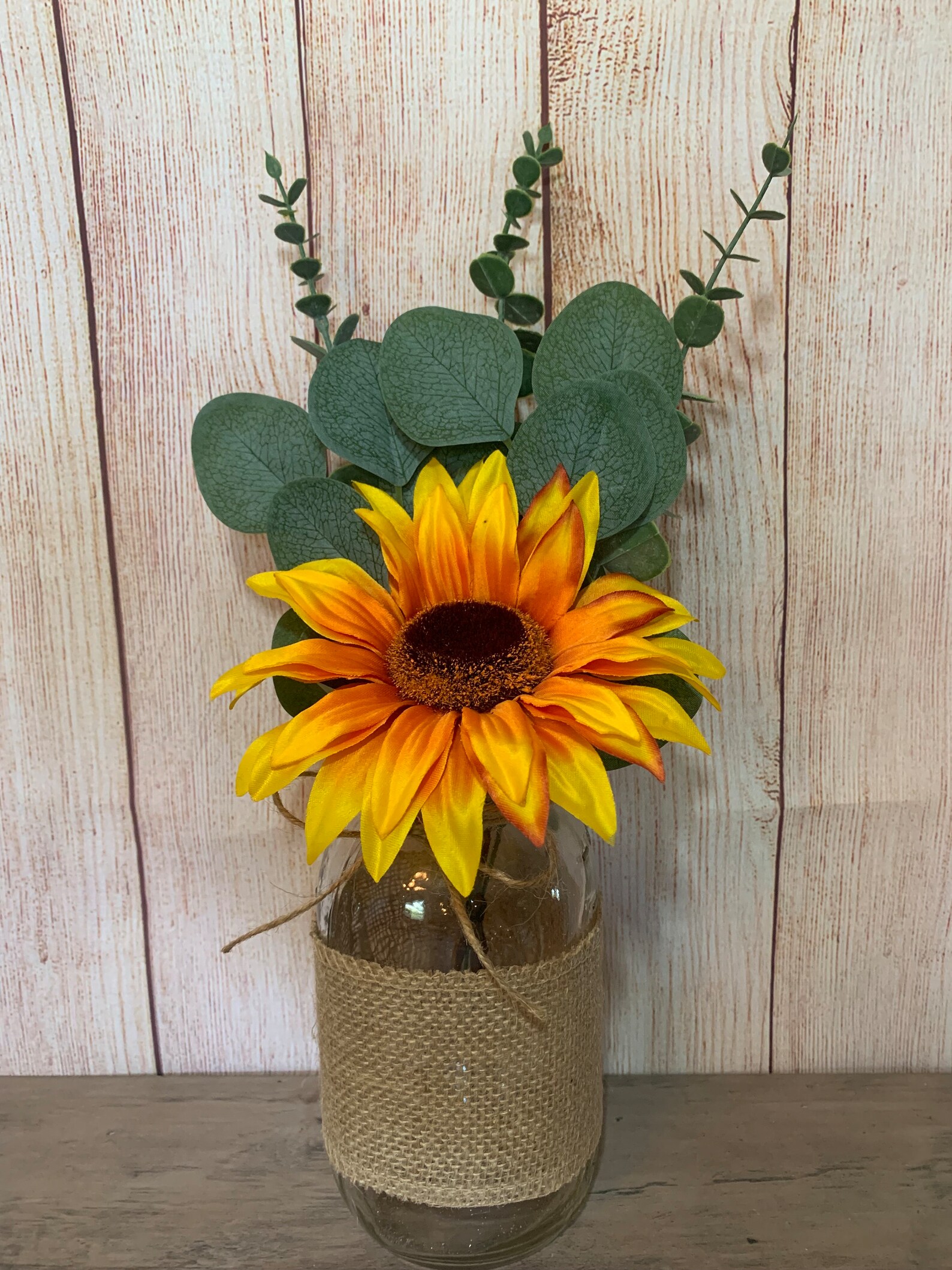 Sunflower Mason Jar Centerpiece Fall Decor for Wedding Etsy