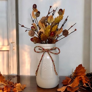 Fall Centerpiece Thanksgiving Table Decor Autumn Home Decor Fall Decor for Table Fall Leaves and Acorn Decorations Fall Wedding Decor