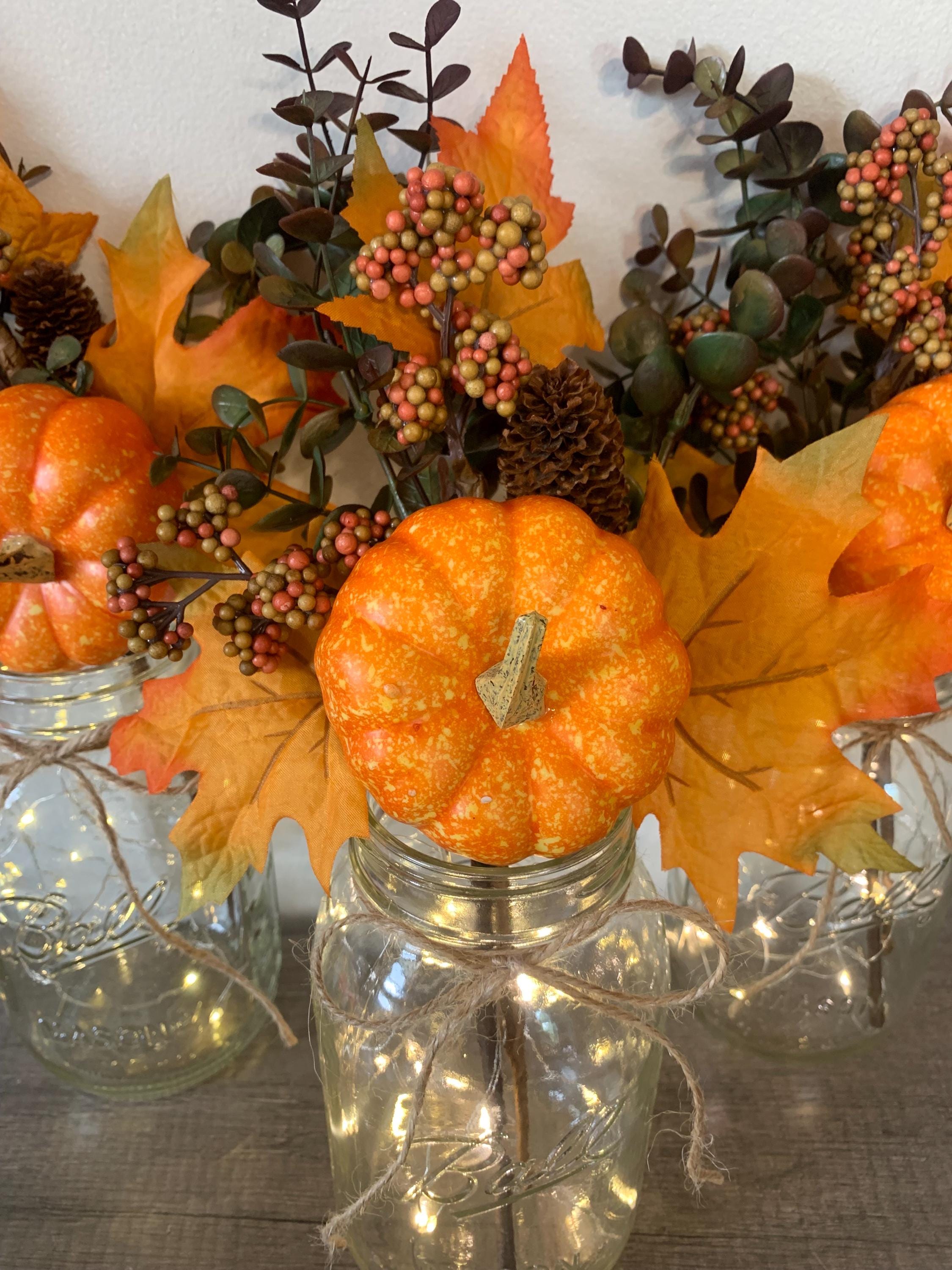 Fall Centerpiece Thanksgiving Decor Fall Wedding Decor Fall Pumpkin ...