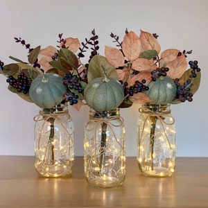 Fall Centerpiece Thanksgiving Table Decor Fall Wedding Decor Thanksgiving Centerpiece Rustic Home Decor, Fall decor Pumpkins and Berries