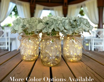 Sage Wedding Centerpieces Lighted Rustic Wedding Decor Event Centerpiece Sage Table Decor for Party Centerpieces Bridal Shower Decor