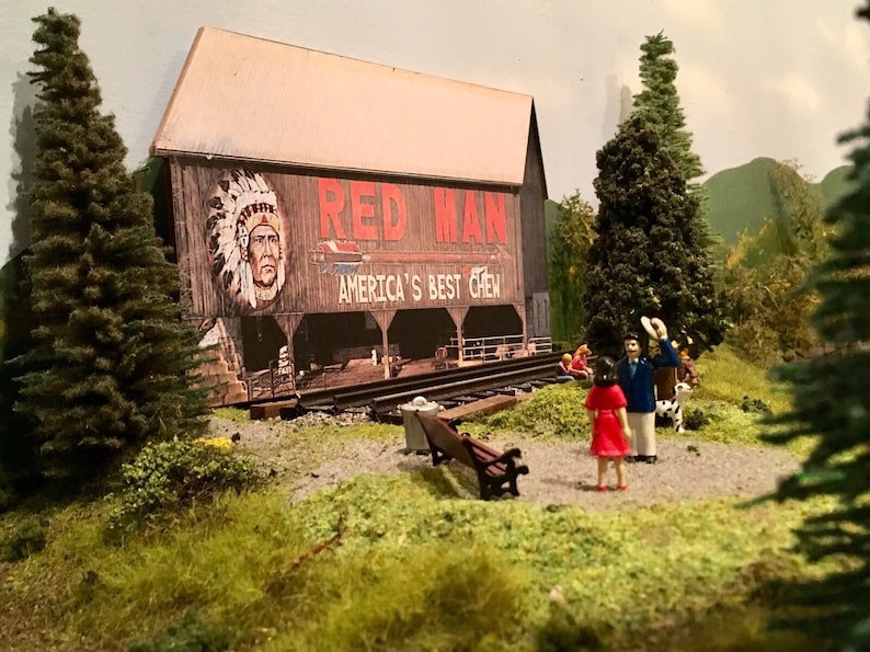 O Scale Scratch Built red MAN Barn Farm Building Etsy