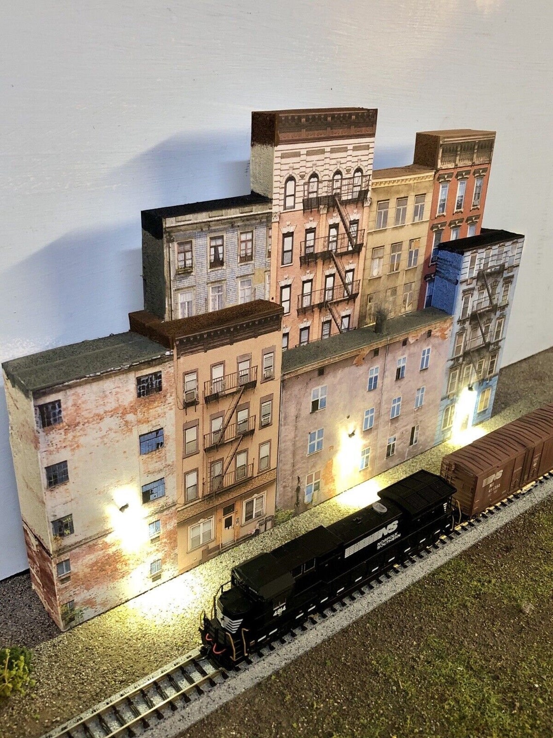 N Scale Scratch Built UP 3D Collage 8 Apartment Building Etsy