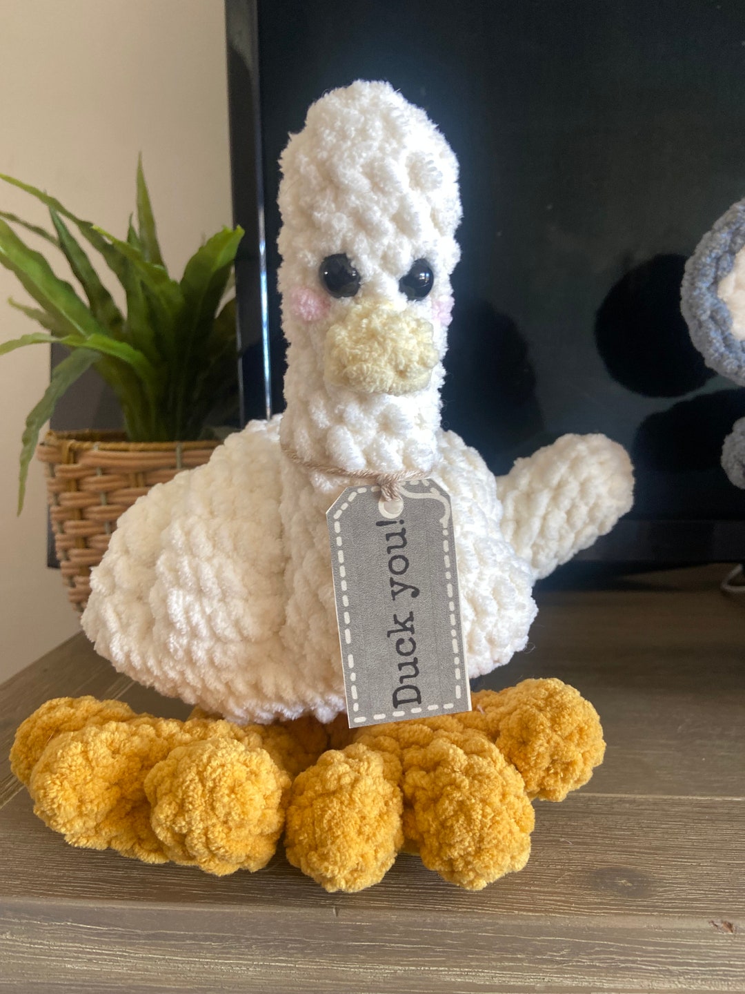 Duck You Digital Crochet Pattern. Plushies, Crochet, Amigurumi, Funny