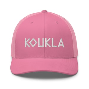 KOUKLA Trucker Hat | KOUKLA Cap | Greek Trucker Hat | Greek Embroidered Cotton Cap | Greece Hat