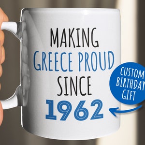 Custom Greek Birthday Gift, Personalized Greek Birthday Mug, Funny Greek Pride Gift, Greek Custom Coffee Mug, Greek Birthday gift