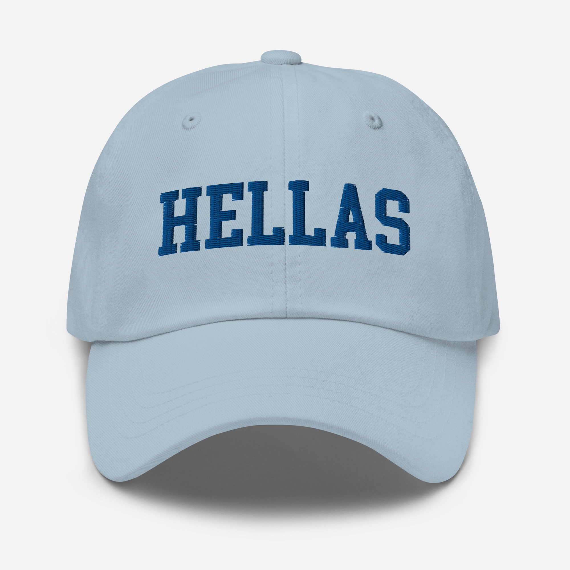 HELLAS GREECE Blue Embossed Baseball Cap - New, Great Quality Hat For Greek Pride