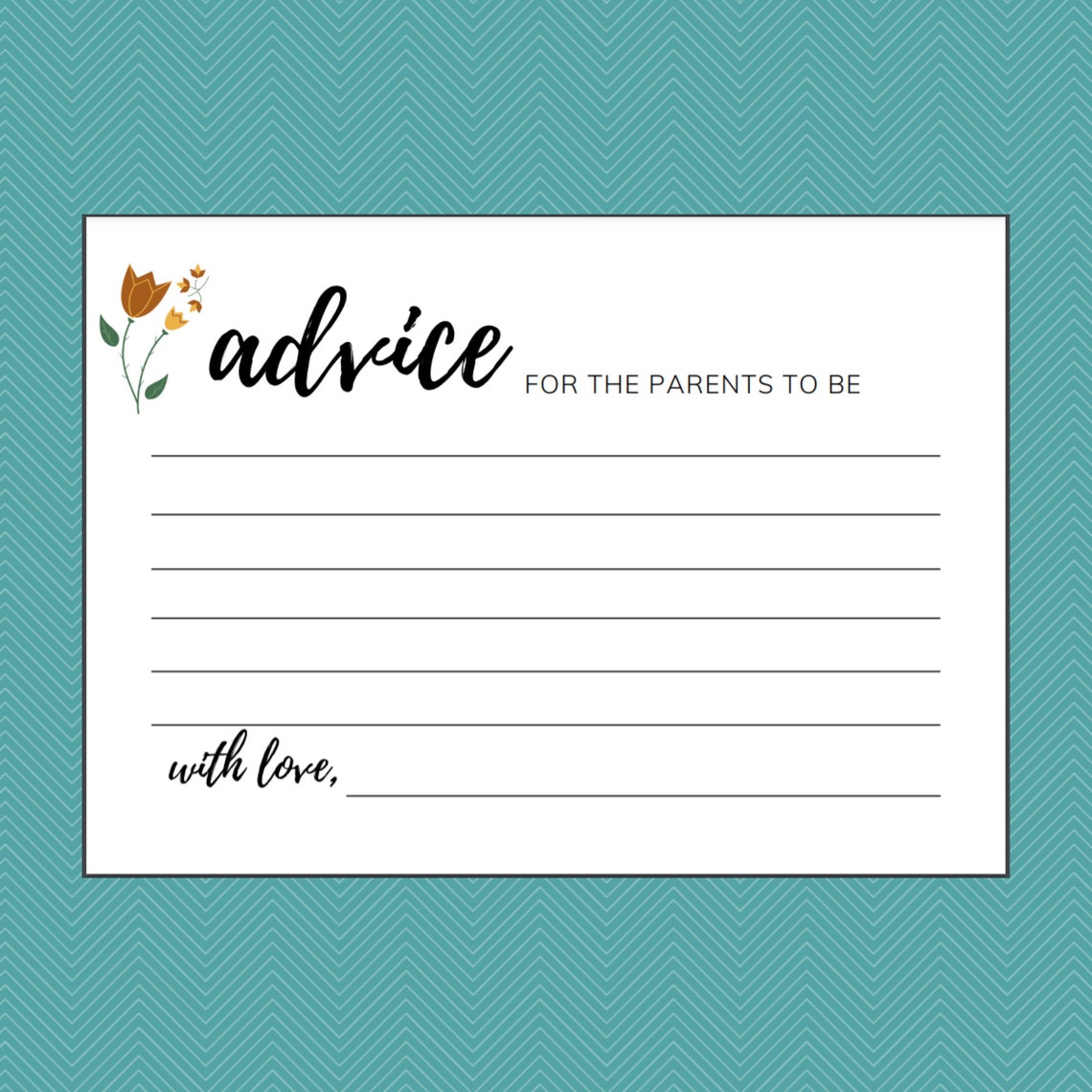advice-for-parents-to-be-printable-advice-for-parents-card-etsy