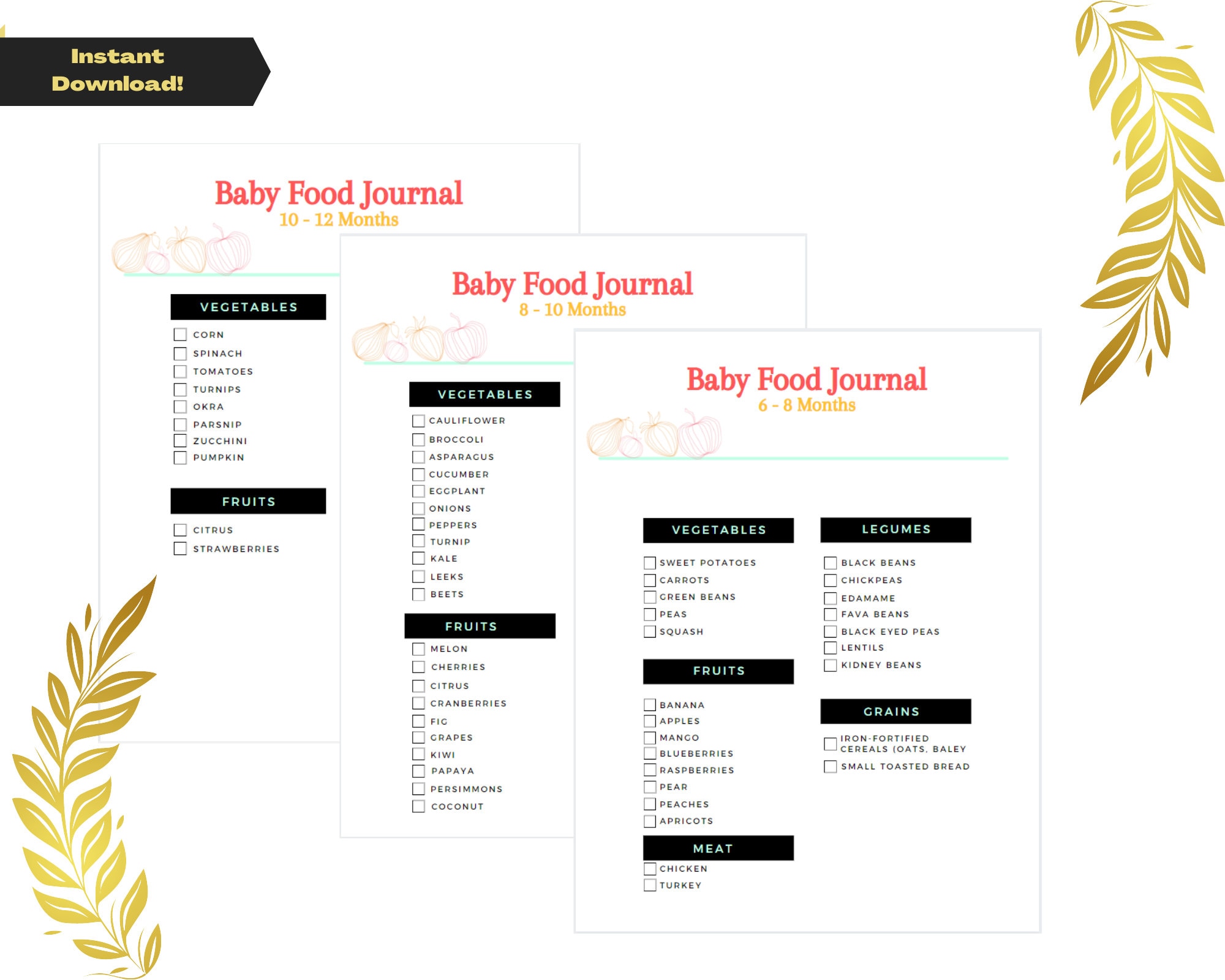 baby-food-diary-printable-digital-download-instant-etsy