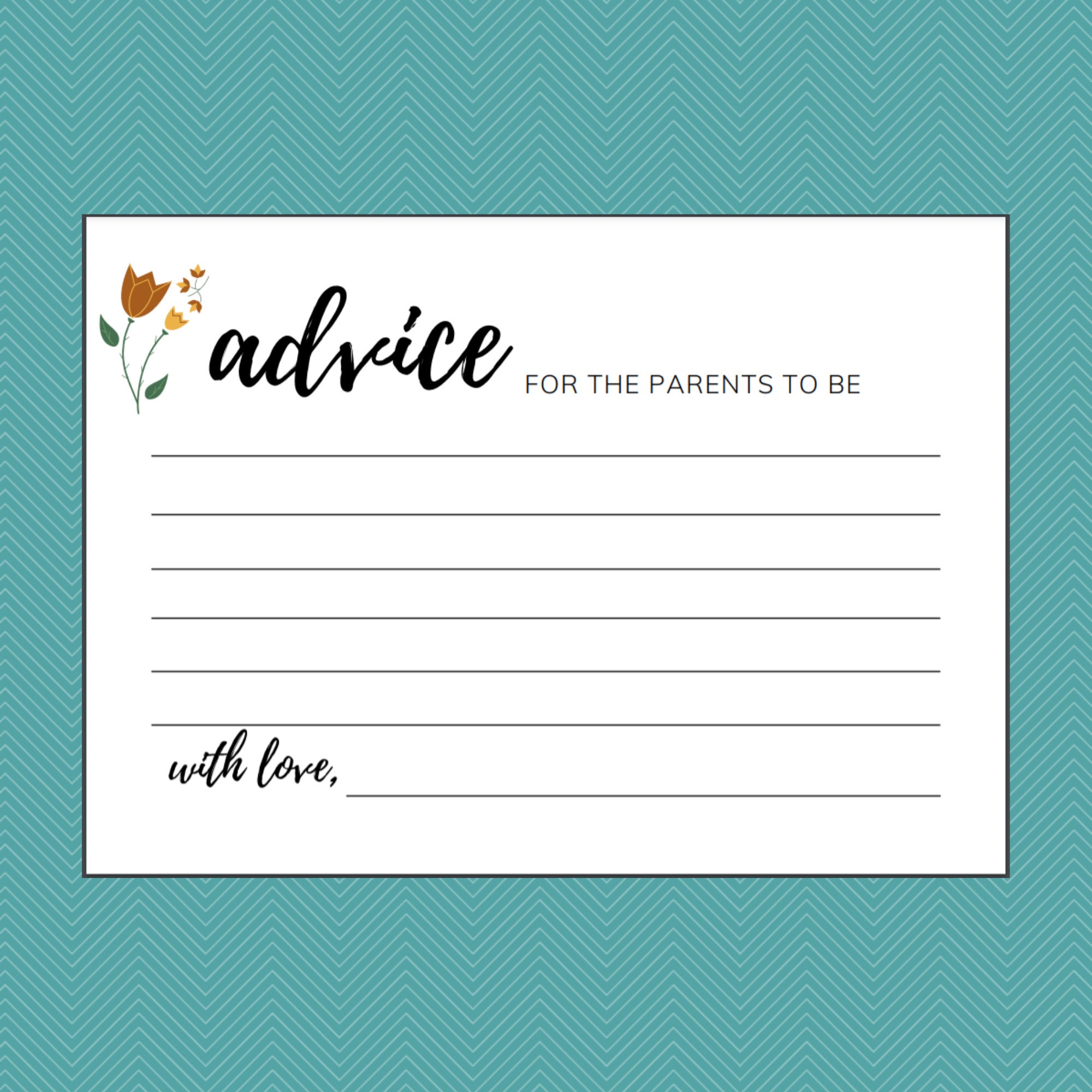 Advice For The Parents To Be Printable Free