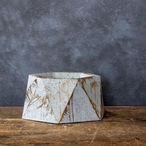 Jardinière de plantes succulentes en béton faite main - Mini cache-pot géométrique, décoration moderne