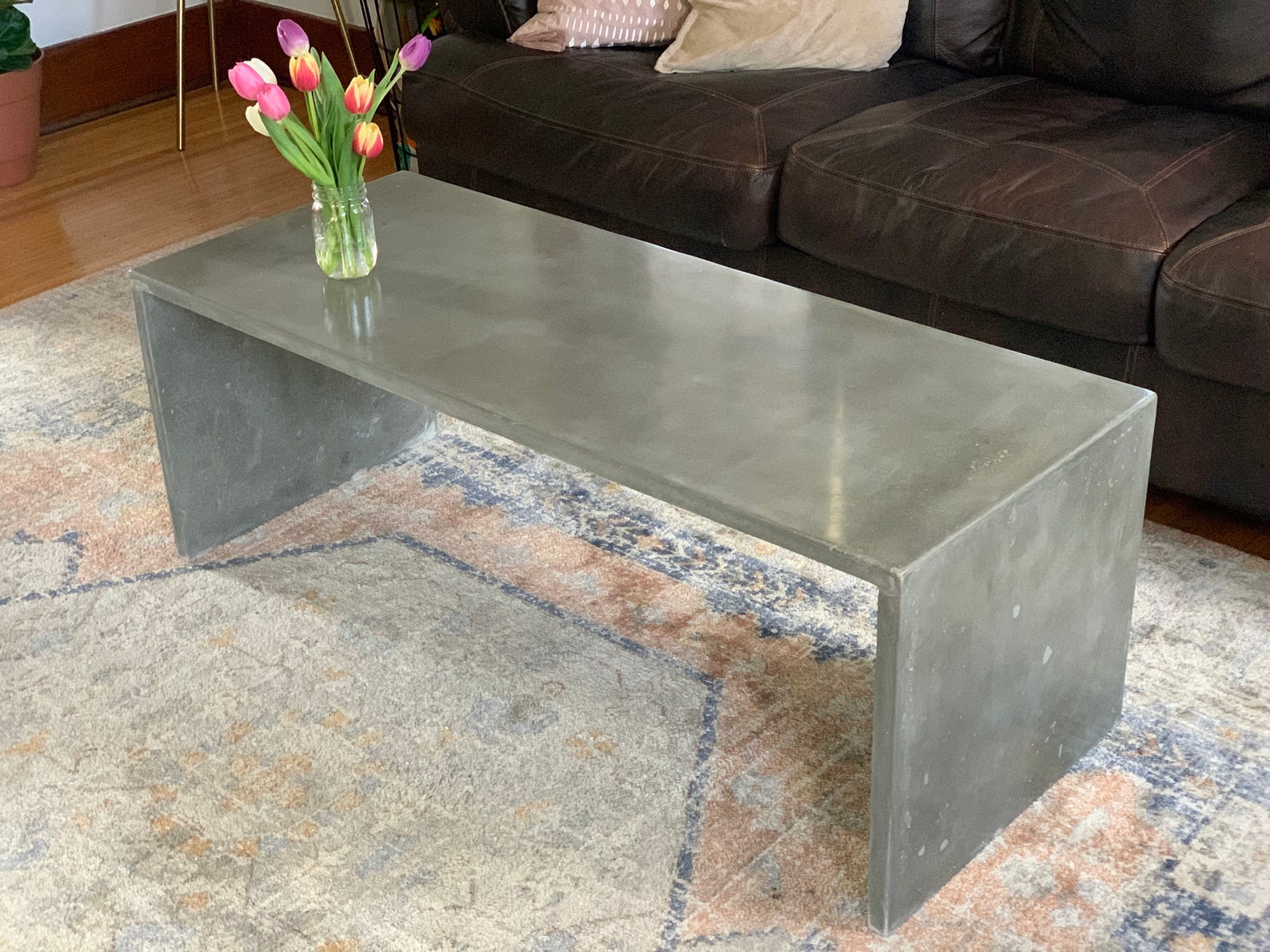 Concrete Coffee Table Waterfall | Etsy