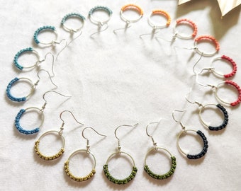 Small boho chic hoops