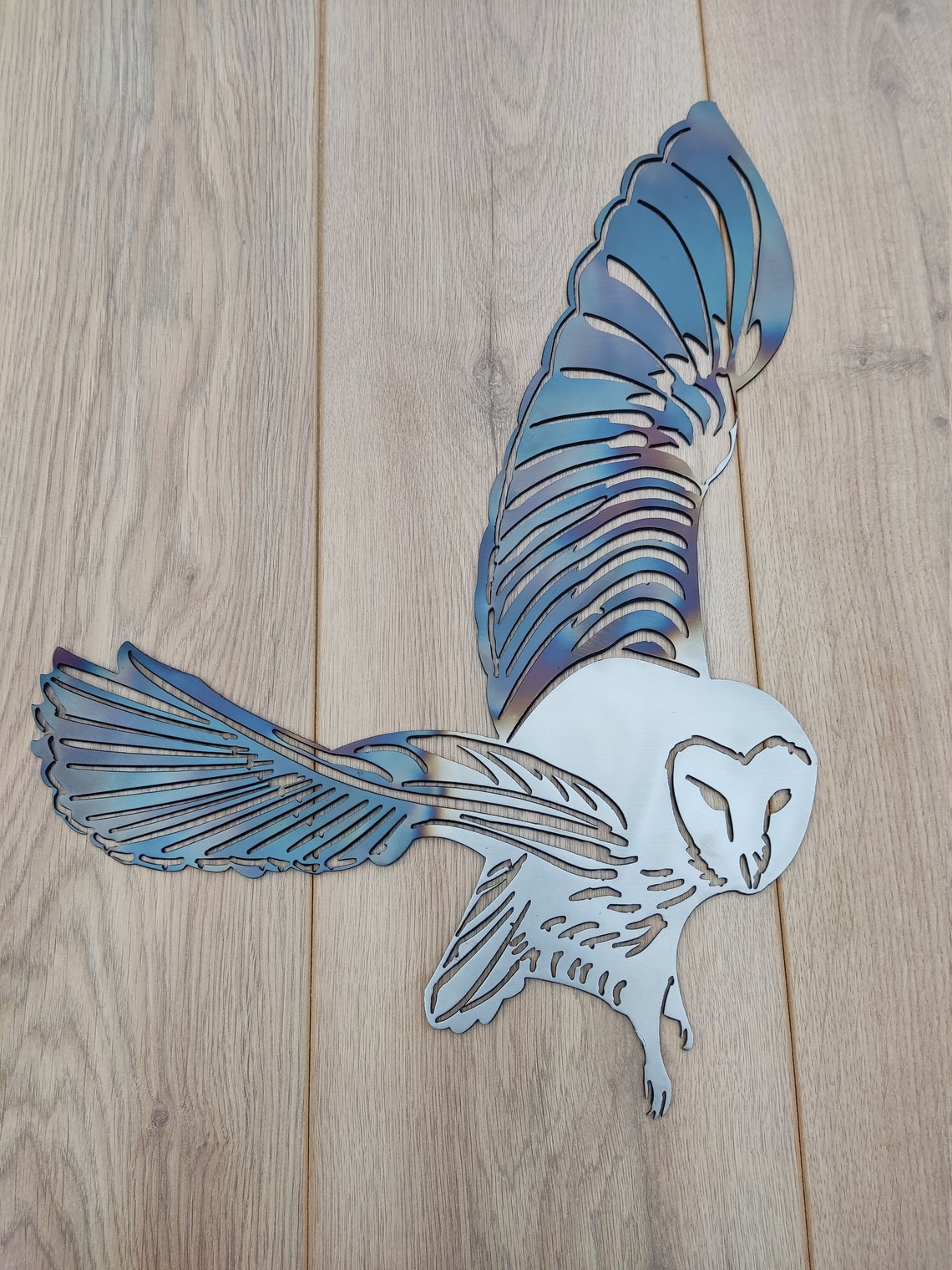 Metal Owl Metal Owl Wall Art Bird Wall Hanging Gift Barn Etsy