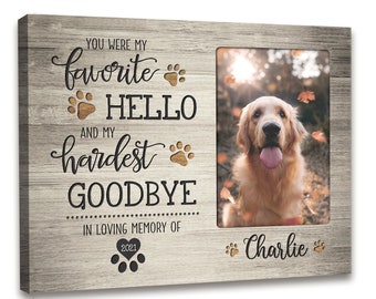 Custom Dog Memorial Passing Gift Pet Loss, Dog Memorial Art, Pet Remembrance Canvas, Memorial Canvas Print, Personalized Pet Memorial