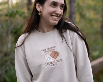 Personally Victimized by Radioactive Eggs chronic illness sweatshirt | Chronic illness Awareness | tummy issues | gastroparesis