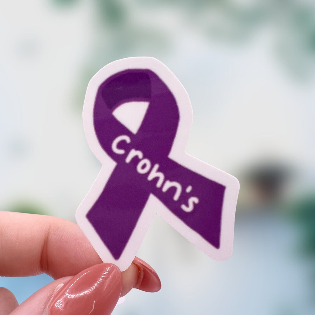 Embellishments Papercraft Crohn's Awareness Decal Rainbow Crohn's ...