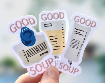 Good Soup Feeding Tube, TPN of IV Fluids Sticker| Laptopsticker | Waterfles sticker | voedingssonde | chronische ziekte | gastroparese