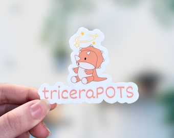 triceraPOTS Sticker | Laptop sticker | Water bottle sticker | Hydroflask Sticker |chronic illness| pots, dysautonomia | invisible illness