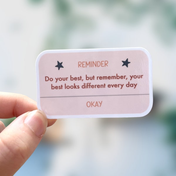 Do Your Best Sticker | Laptop sticker | Water bottle sticker | Hydroflask Sticker | Inspirational sticker | Motivational quote