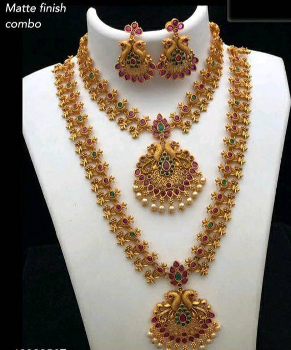Vintage Gold Plated Jewellery Set Etsy