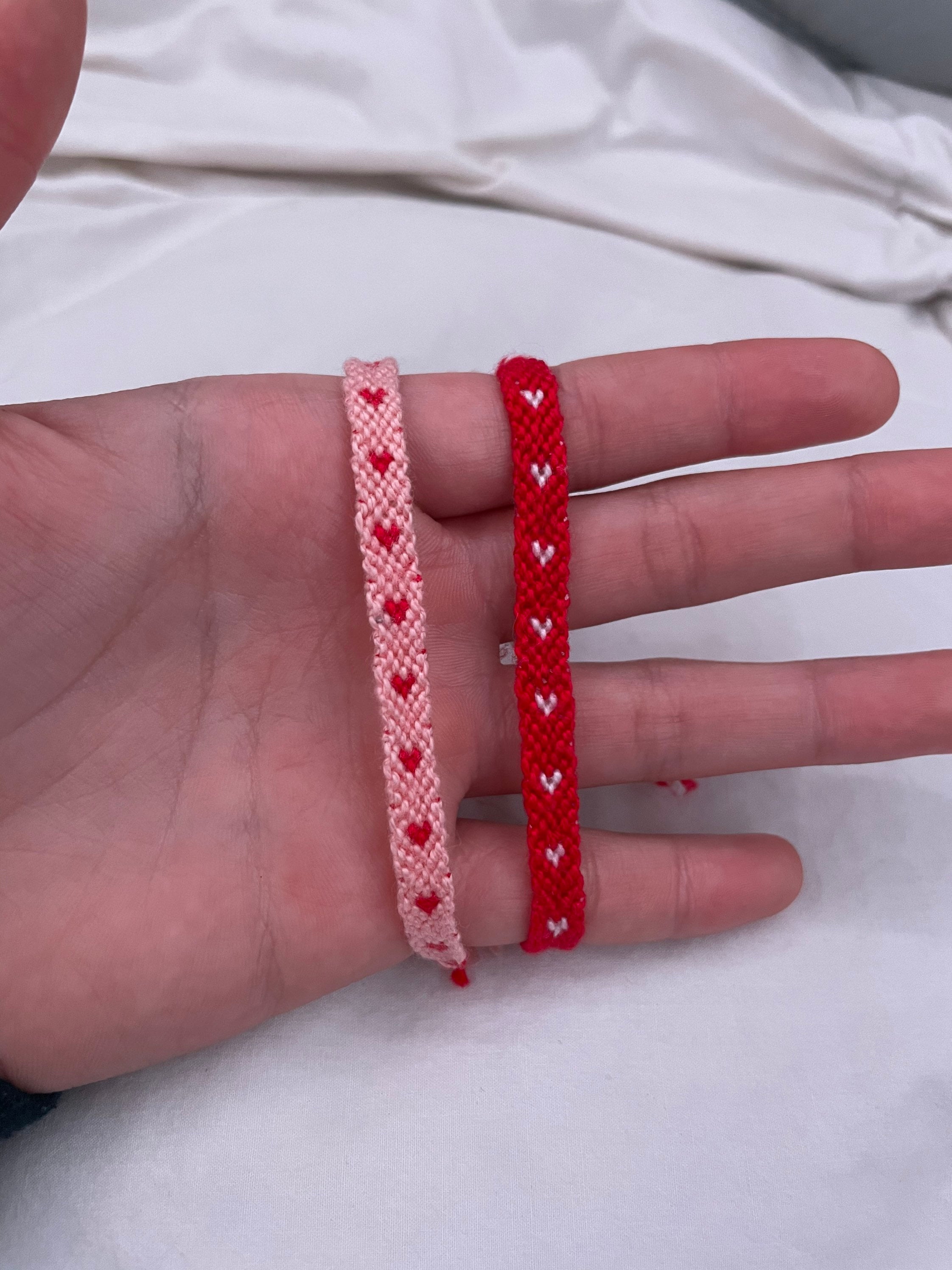 Heart pattern friendship bracelet Etsy