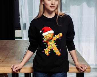 Dabbing Gingerbread Christmas sweatshirt/hoodie