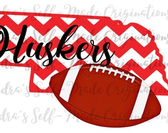 Huskers Football digital download PNG file