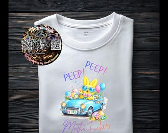 Camiseta gráfica divertida de Pascua: Camisa con actitud de conejito