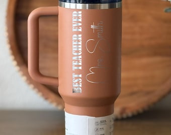 Personalized Teacher Tumbler – Custom Engraved Stanley Pro Tour Cup