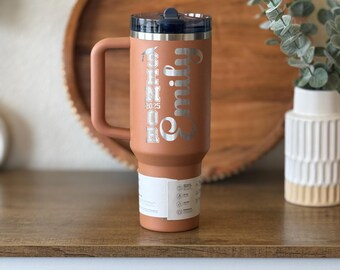 Personalized Stanley MOM Cup – Engraved Stainless Steel Tumbler, Mother's Day Gift