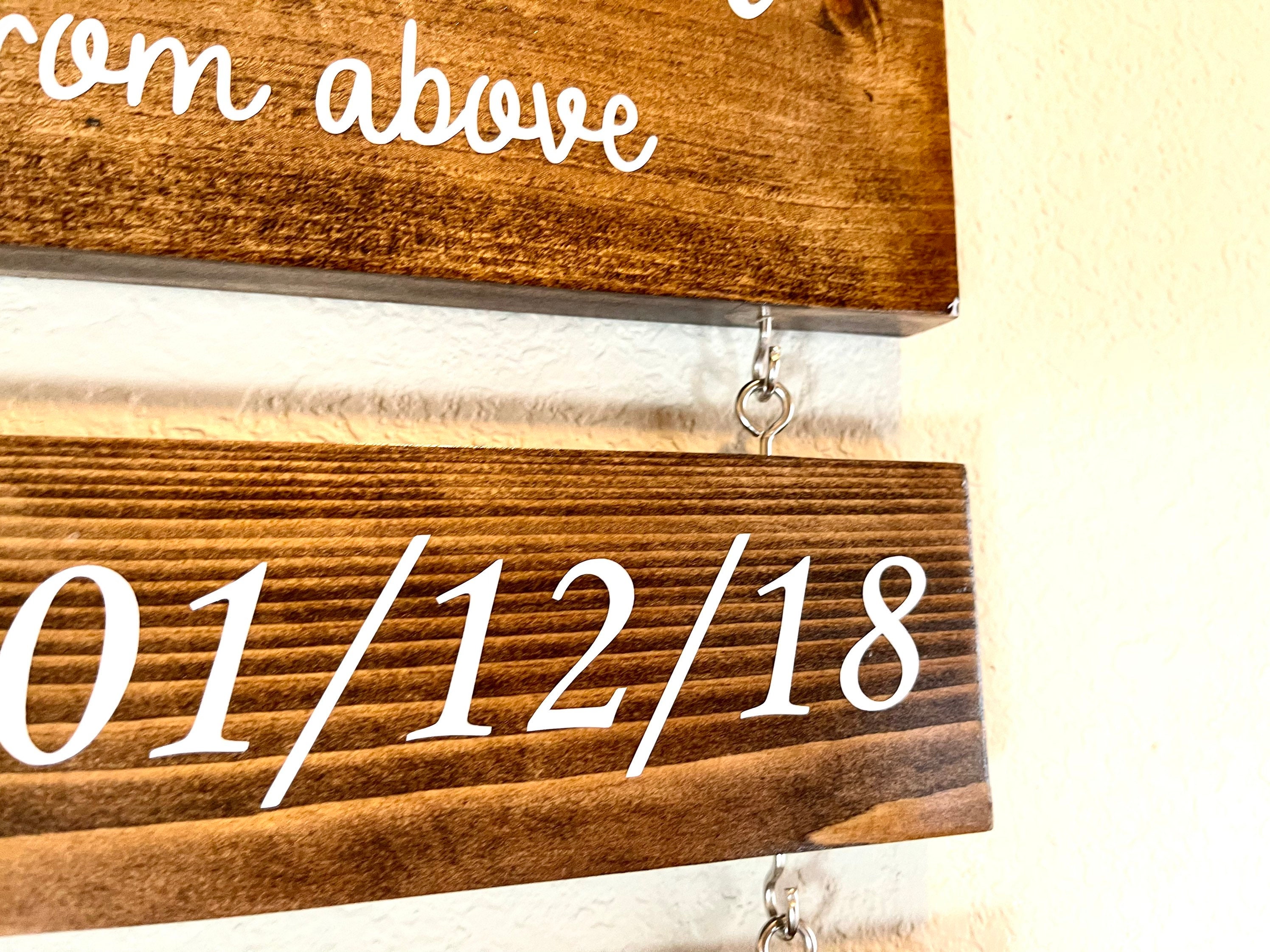 Personalized Family Sign With Kids Names & Birthdates, Custom ...