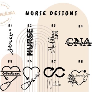Custom Nurse Owala Bottle | Stethoscope Heart Engraved RN Name Gift for Nurses image 4