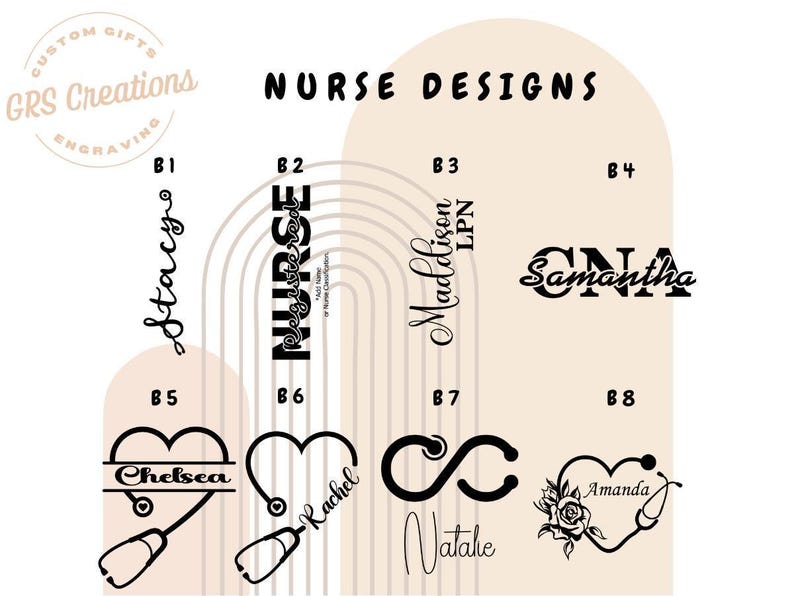 Custom Nurse Owala Bottle | Stethoscope Heart Engraved RN Name Gift for Nurses image 4