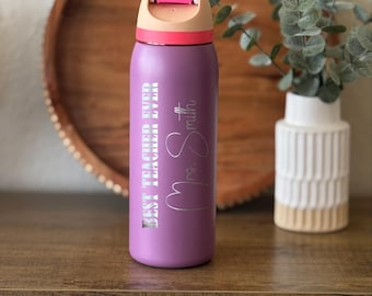 Personalized Engraved Owala Bottle | Teacher Appreciation Gift, Custom Name