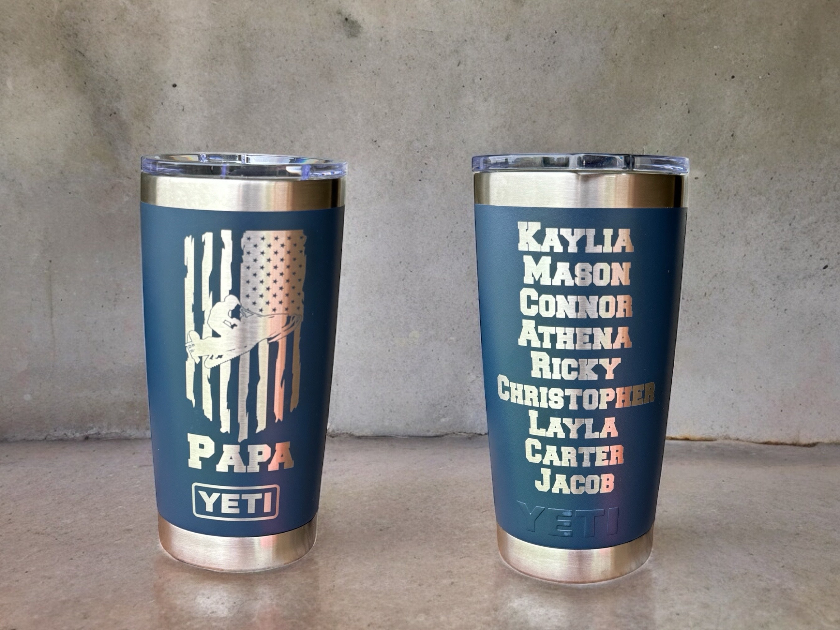 Personalized 20oz Yeti Tumbler – Custom Laser Engraved Stainless