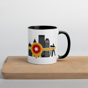 Tulsa Flagge Tasse mit Farbe innen