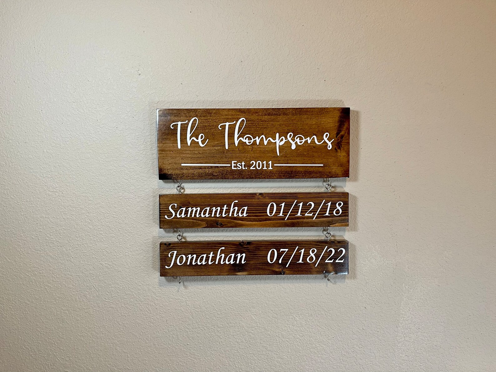 Personalized Family Name Sign Custom Wood Established Sign - Etsy