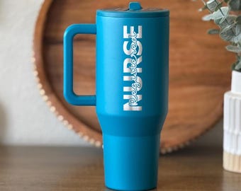 Personalized Nurse Hydrojug, Engraved Stainless Steel Tumbler